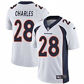 Nike Denver Broncos #28 Jamaal Charles White NFL Vapor Untouchable Limited Jersey,baseball caps,new era cap wholesale,wholesale hats